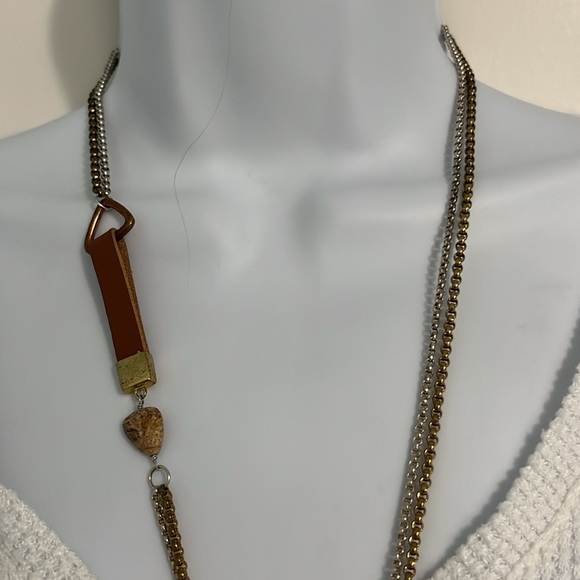 Silpada Sterling silver and bras Silpada necklace - Picture 4 of 11